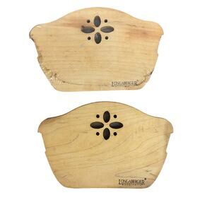 Two Longaberger Woodcrafts Wooden Bread Basket Dividers 50008